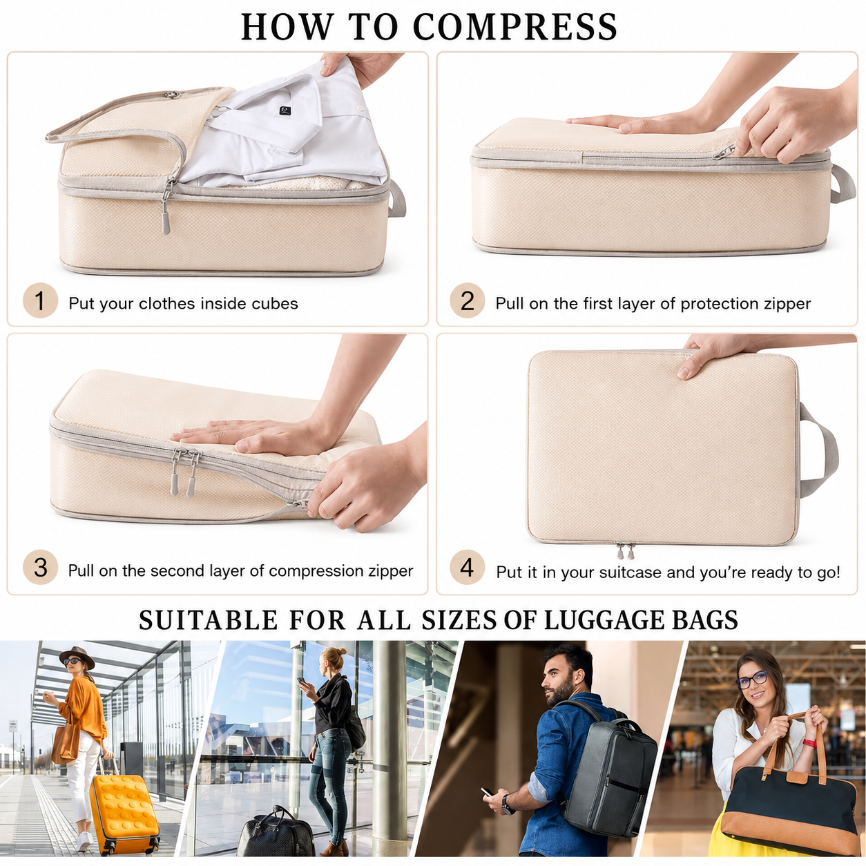 SetPack™ Compression Cubes